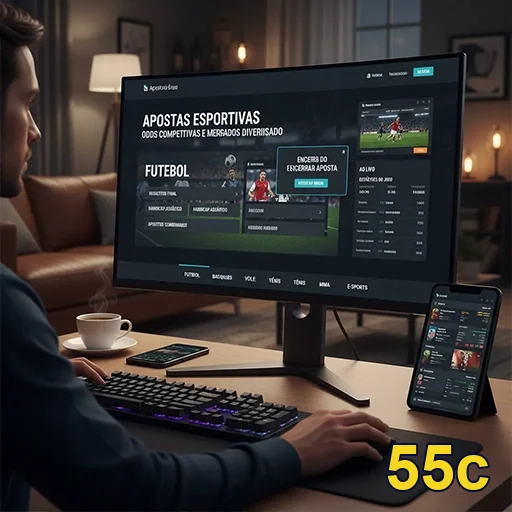 Apostador confiante analisando gráficos de apostas seguras